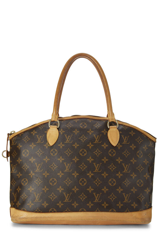 Louis Vuitton Brown Canvas Monogram Lockit Vertical Handbag Louis Vuitton