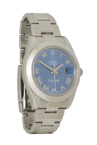 Blue Dial Stainless Steel Roman Datejust 126300 40mm