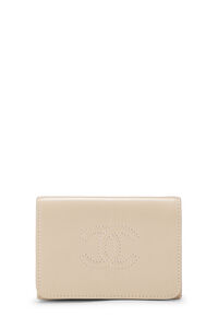 Chanel Beige Quilted Caviar Boy Wallet Q6AJBQ0FIB000
