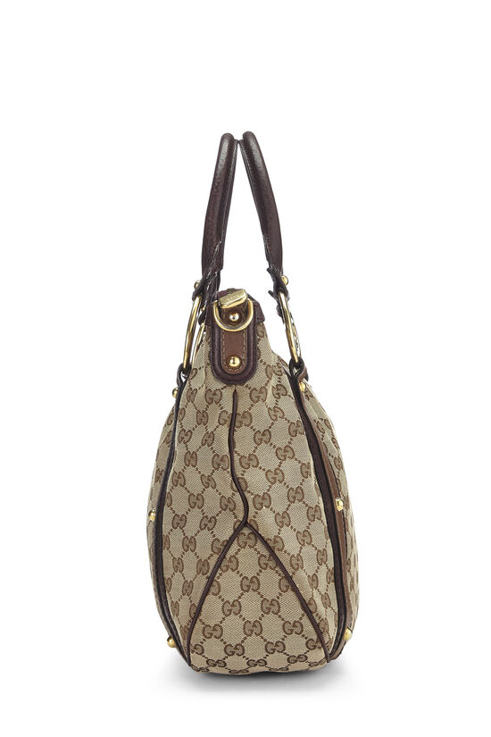 Authentic Gucci Guccissima Sukey Handbag Tote Interlocking G