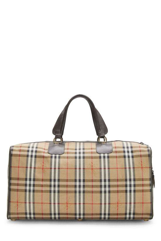 Brown Haymarket Check Canvas Duffle Small, , large image number 5