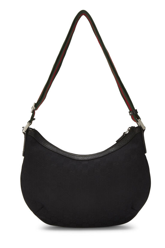Black GG Canvas Web Round Messenger Large, , large image number 3