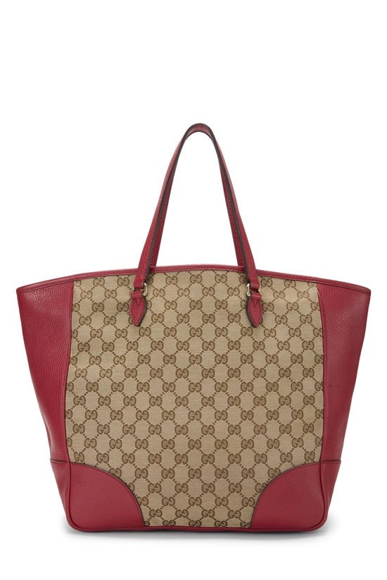 Red Original GG Canvas Bree Top Handle Tote Large, , large image number 3