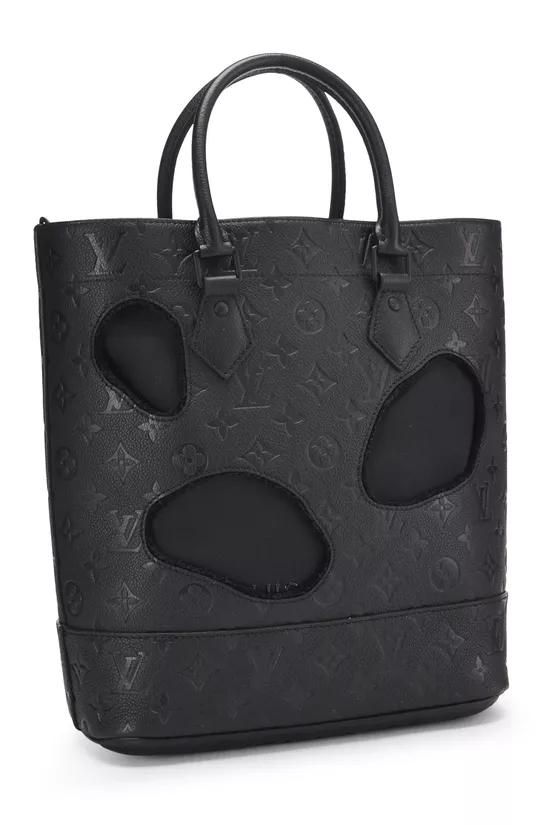 COMME DES GAR&Ccedil;ONS x Louis Vuitton Black Monogram Empreinte Bag with Holes, , large image number 1