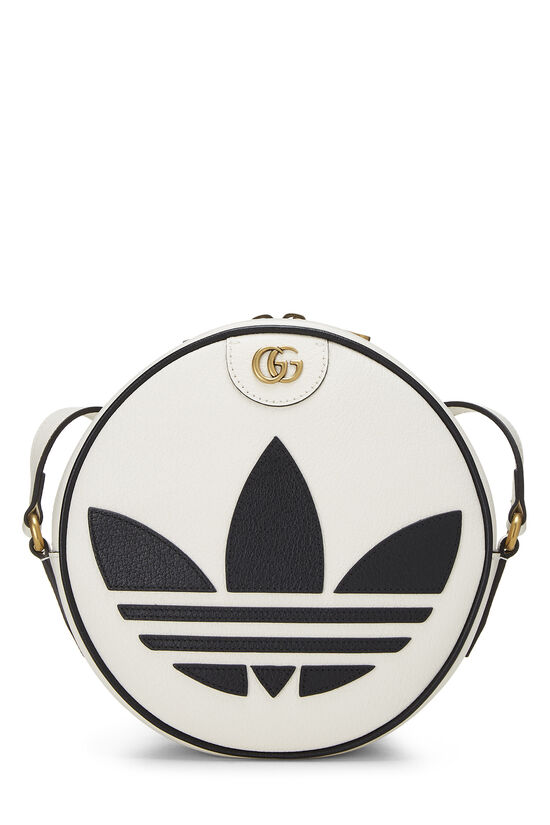 Adidas x Gucci White Leather Ophidia Round Crossbody, , large image number 0