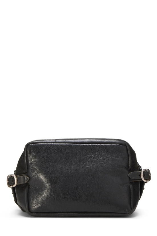 Black Leather Toiletry Pouch, , large image number 4