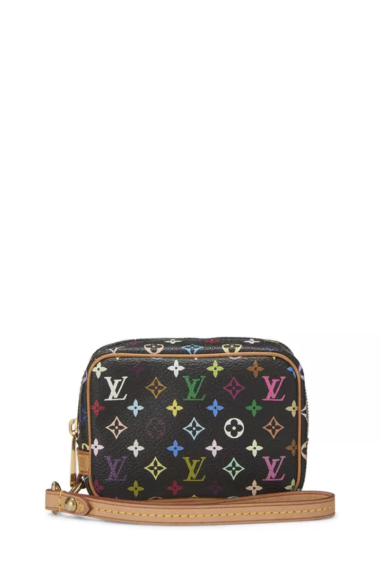 Takashi Murakami x Louis Vuitton Black Monogram Multicolore Wapity Case, , large image number 0