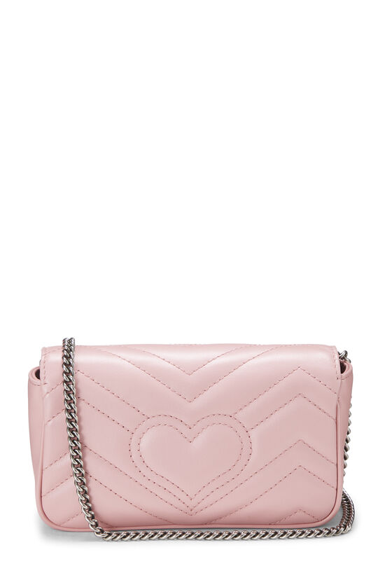 Pink Leather Marmont Crossbody Super Mini, , large image number 3
