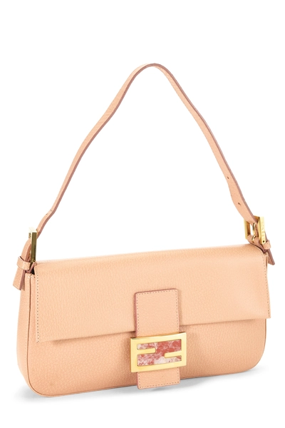 Pink Leather Baguette, , large