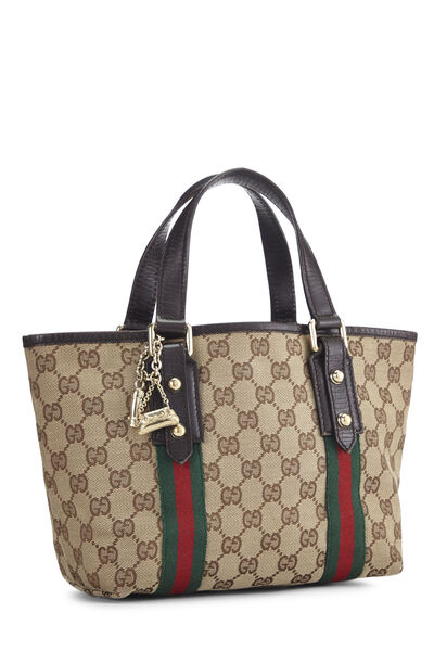 Black GG Canvas Jolicoeur Tote, , large