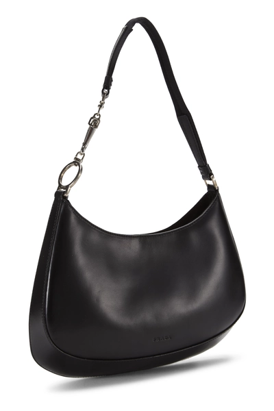 Black Calfskin Hobo, , large