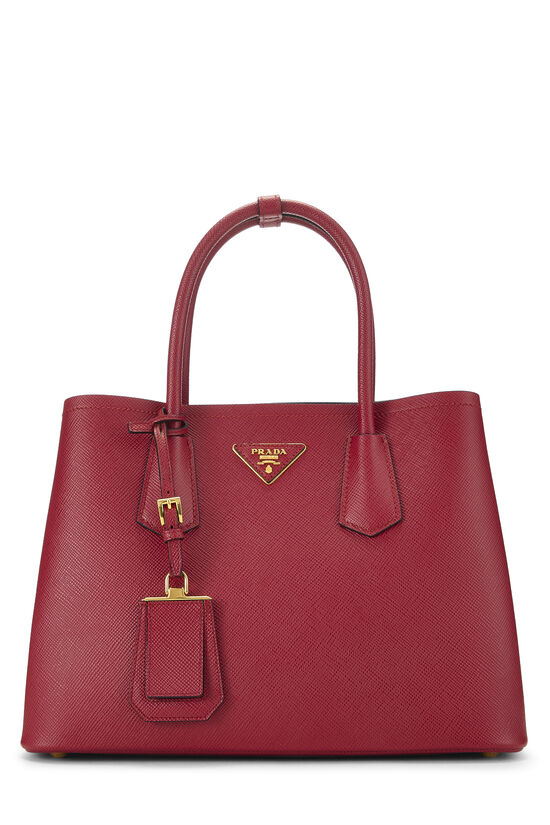 Red Saffiano Double Bag Small, , large image number 0