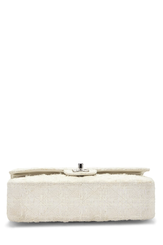 White Tweed Double Flap Medium, , large image number 4