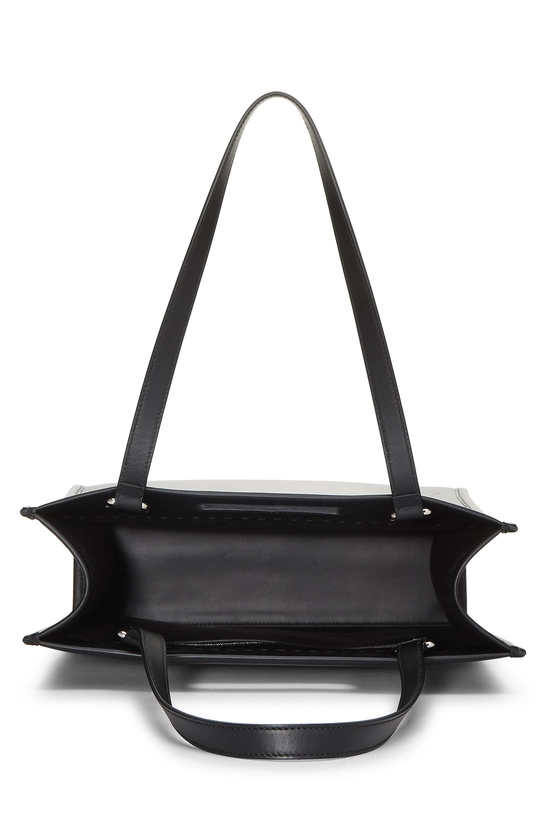 Black Calfskin Logo Shopper Tote Medium, , large image number 5