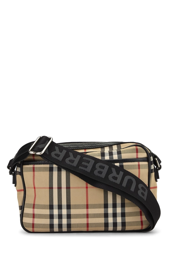 Black Vintage Check Camera Bag Small, , large image number 3