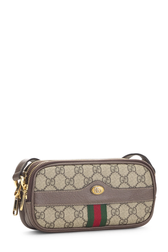 Brown GG Supreme Canvas Web Ophidia Crossbody Mini, , large image number 1