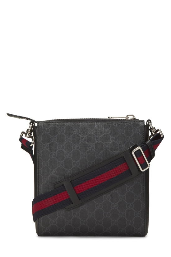 Black GG Supreme Canvas Web Zip Messenger Small, , large image number 3