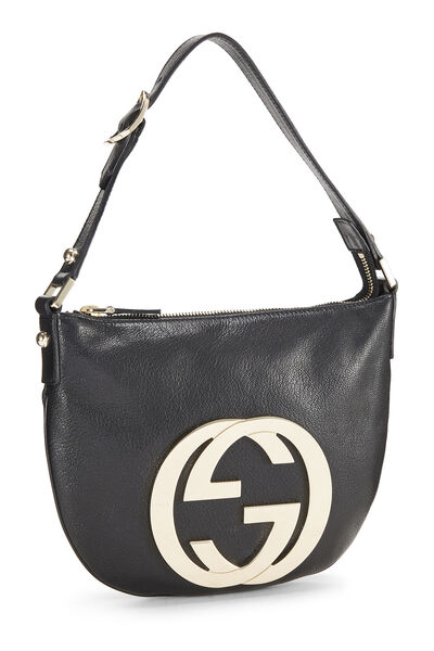 Black Leather Blondie Hobo Small, , large