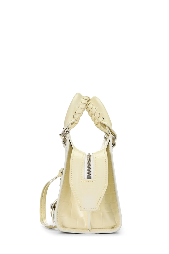 Beige Embossed Leather Neo Classic City Mini, , large image number 2