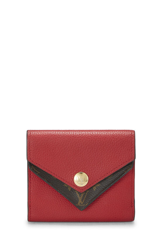 Red Monogram Double V Compact Wallet, , large image number 0