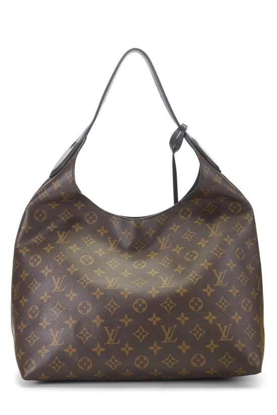 Black Monogram Canvas Flower Hobo, , large image number 3
