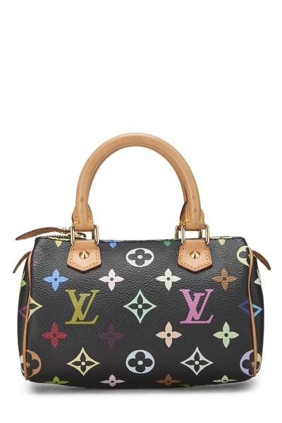 Takashi Murakami x Louis Vuitton Black Monogram Multicolore HL Speedy Mini