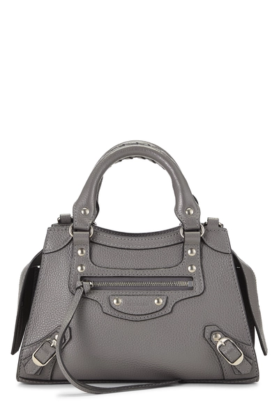 Grey Calfskin Neo Classic City Mini
