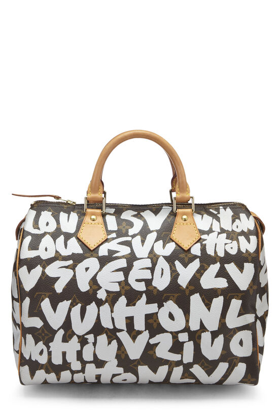 Louis Vuitton Limited Edition Monogram Graffiti Speedy 30 Satchel