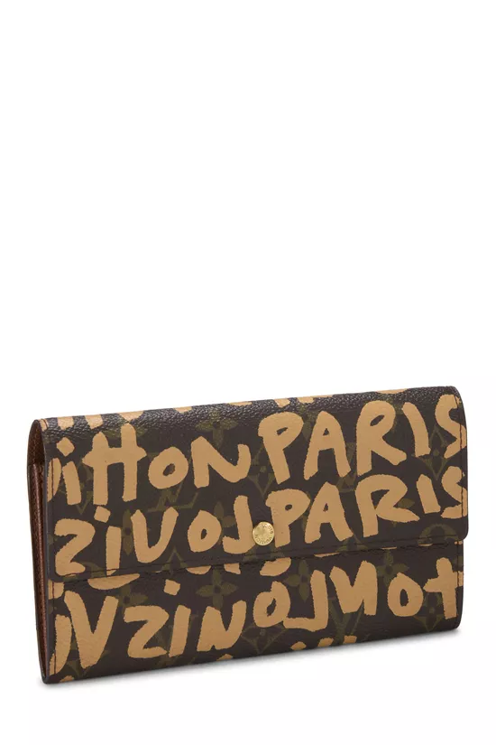 Stephen Sprouse x Louis Vuitton Beige Monogram Canvas Porte Monnaie Credit, , large image number 1