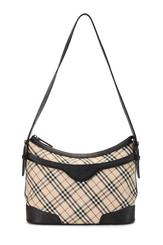 Black House Check Jacquard Shoulder Bag, , large image number 0