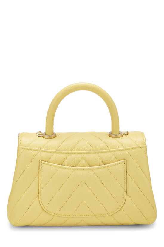 Chanel Mini Rectangular Flap with Jeweled Top Handle Yellow Lambskin L –  Madison Avenue Couture