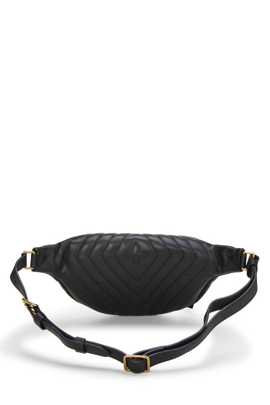 Black Calfskin Patches New Wave Bum Bag, , large image number 3