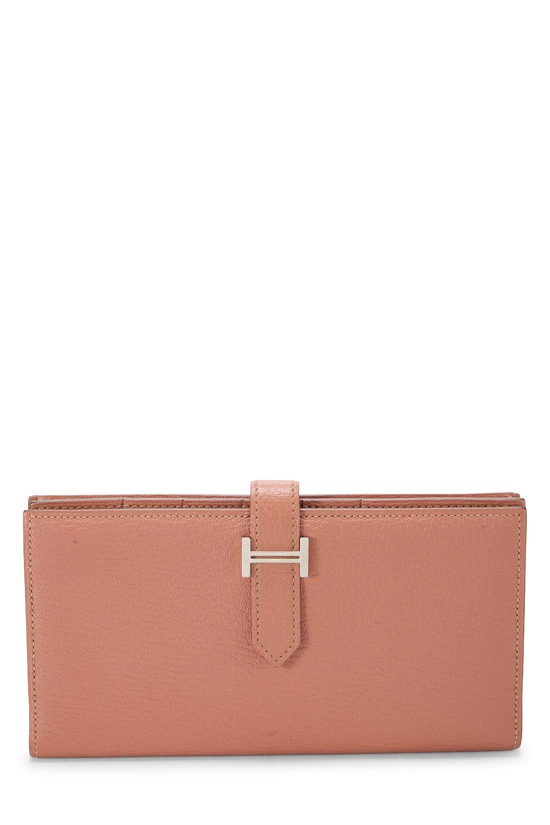 Rose Tea Chevre Bearn Soufflet Wallet , , large image number 0