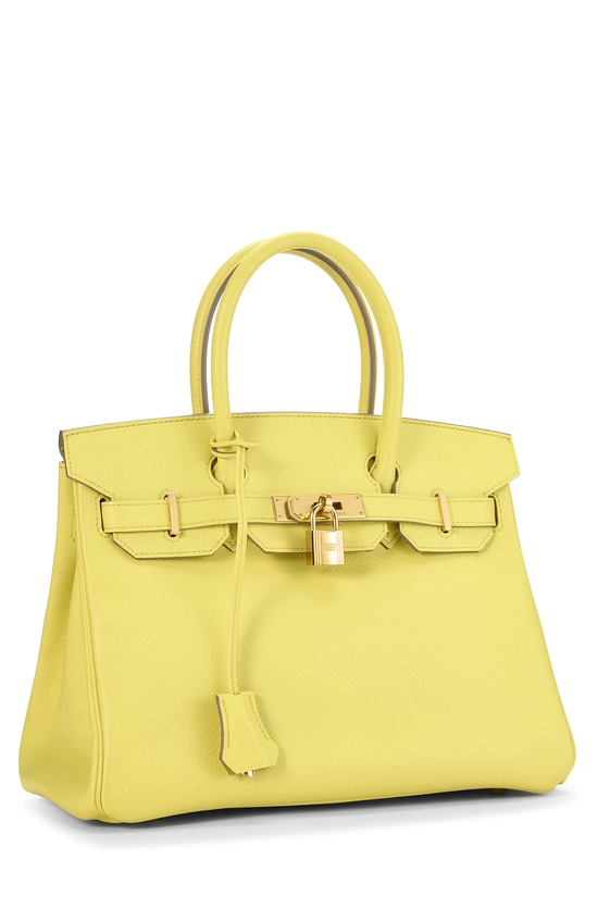 Lime Epsom Birkin 30, , large image number 1