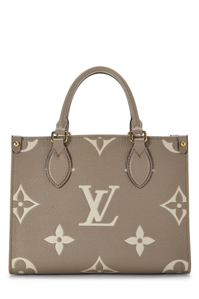 Louis Vuitton Dove & Cream Giant Monogram Empreinte On The Go PM — photo 1