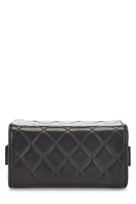 Black Quilted Lambskin Box Vanity Small, , large image number 4