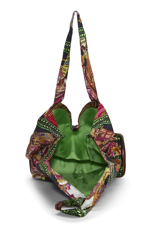 Black 'La Danse du Cheval Marwari' Silky Pop Tote, , large image number 5