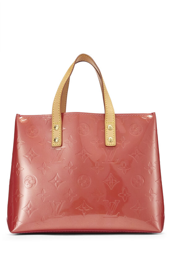 Louis Vuitton Bag Reade Monogram Vernis Pm Red Patent Leather Tote