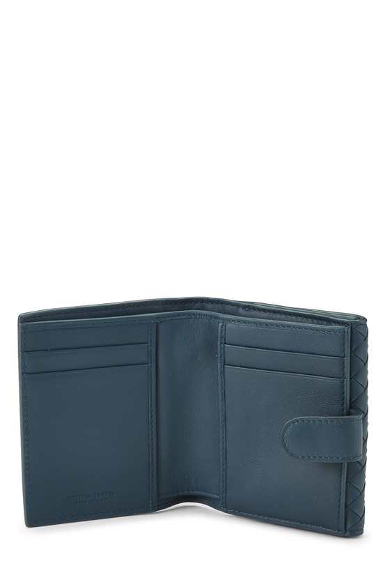 Green Intrecciato Compact Wallet, , large image number 3