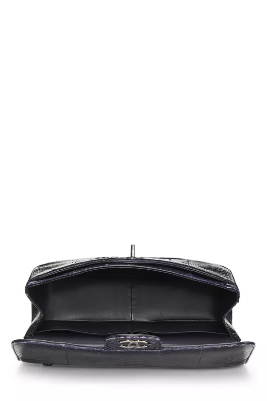 Navy Python New Classic Double Flap Jumbo, , large image number 5