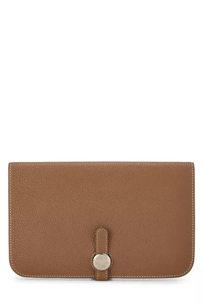 Gold Togo Dogon Wallet GM