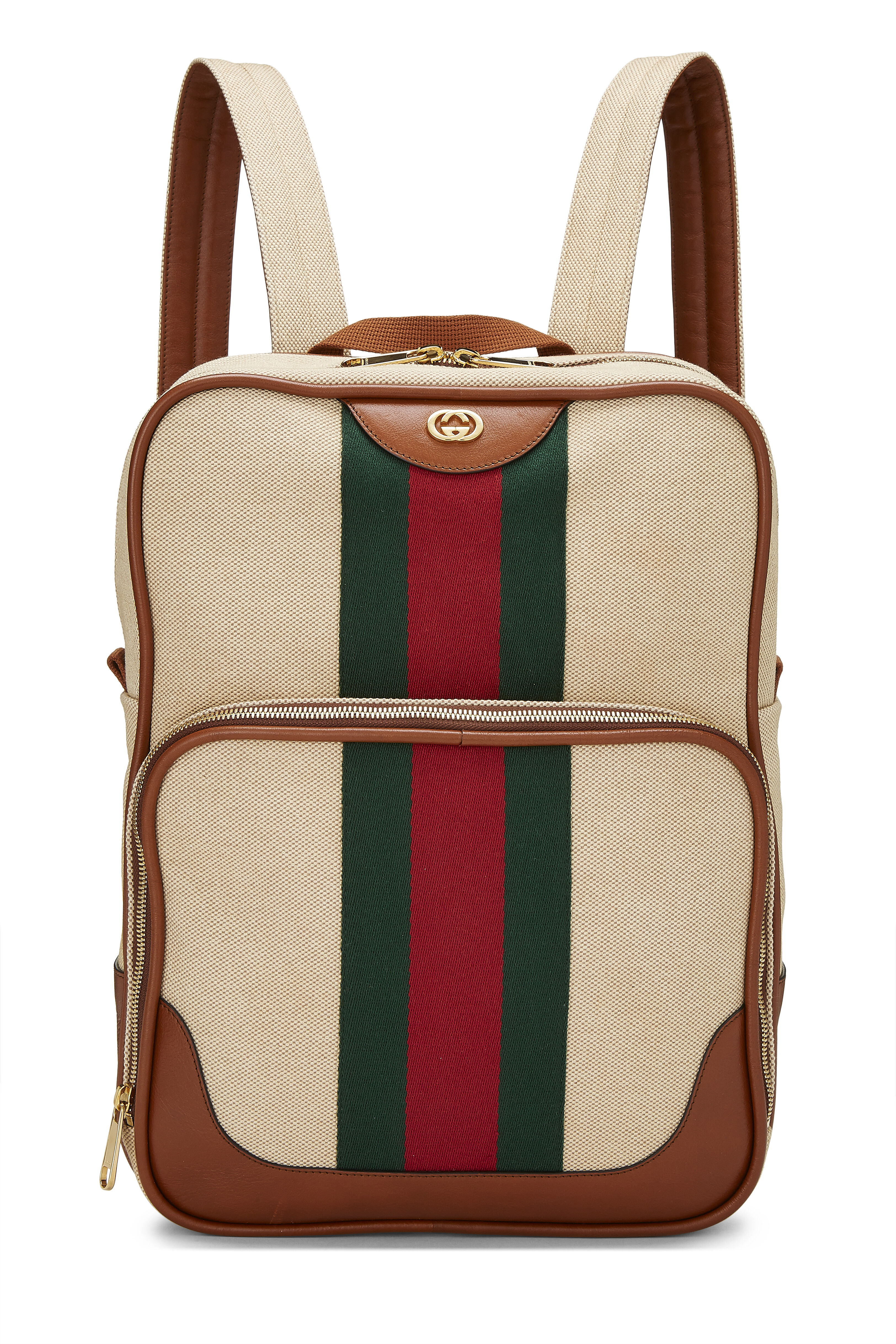 gucci web backpack