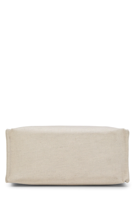 Beige & Navy Canvas Logo Tote Mini, , large image number 4