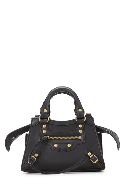 Black Calfskin Neo Classic City Nano
