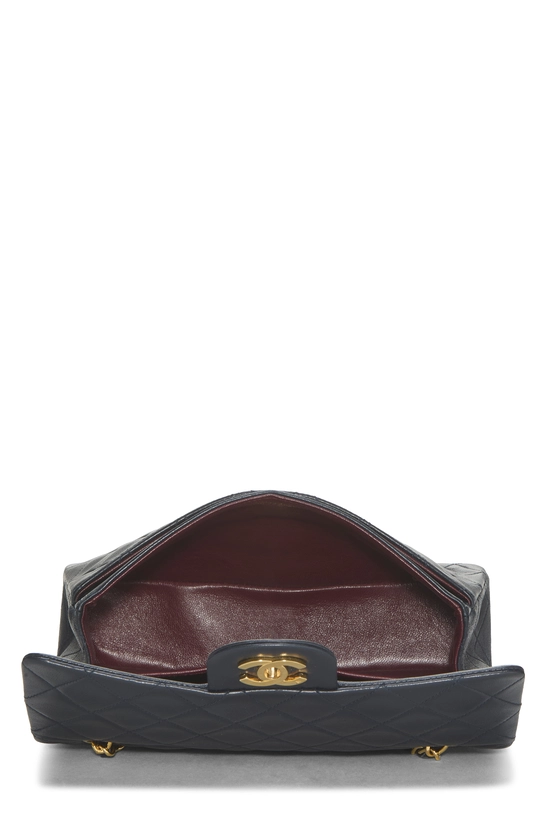 Navy Quilted Lambskin Classic Double Flap Small, , large image number 5