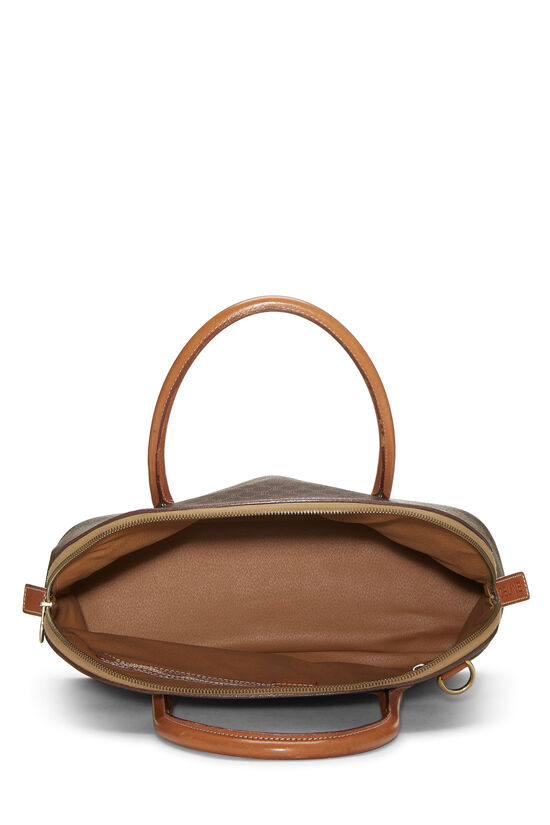 Brown Macadam Coated Canvas Handbag, , large image number 5