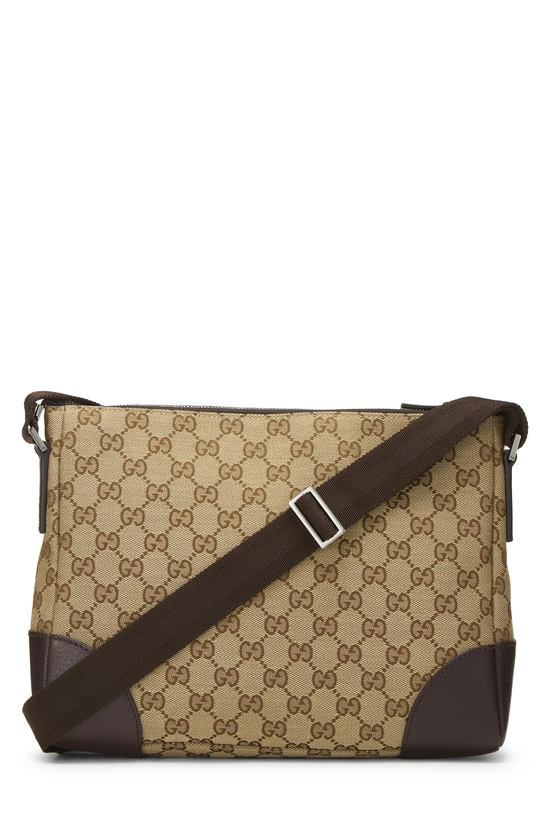 Original GG Canvas Zip Messenger Bag, , large image number 3