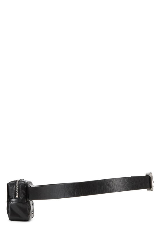 Black Maxi Intrecciato Cassette Belt Bag 100, , large image number 2