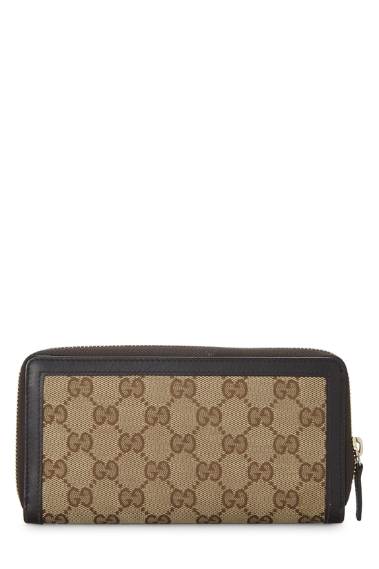 Brown Original GG Canvas Britt Zip Around Wallet, , large image number 2
