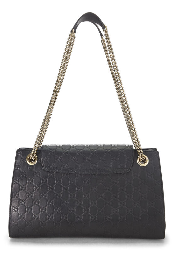 Black Guccissima Leather Emily Shoulder Bag Large, , large image number 3